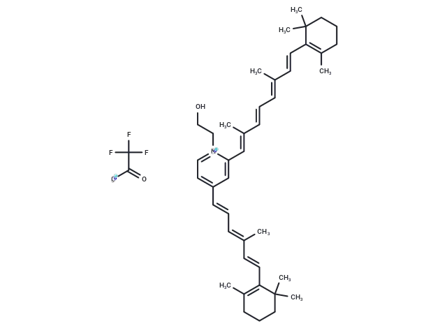 Pyridinium bisretinoid A2E TFA