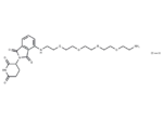 Pomalidomide-PEG4-C2-NH2 hydrochloride