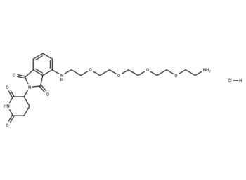 Pomalidomide-PEG4-C2-NH2 hydrochloride
