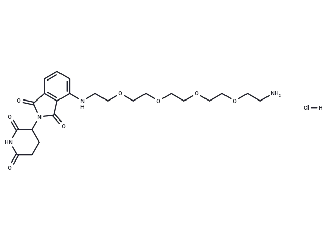 Pomalidomide-PEG4-C2-NH2 hydrochloride