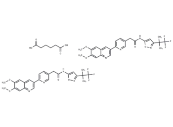 Zeteletinib hemiadipate