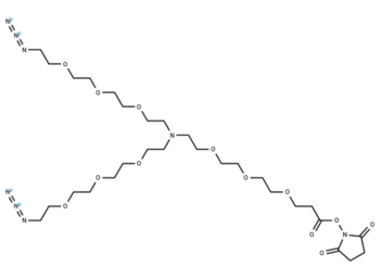 N-(NHS-PEG3)-N-bis(PEG3-azide)