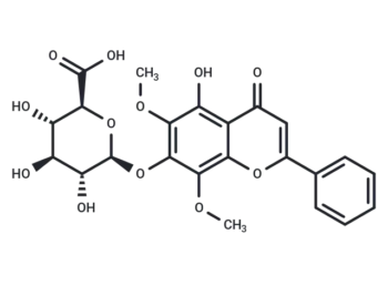 5,6,7-Trihydroxyflavone-7-O-β-D-glucuronopyranoside