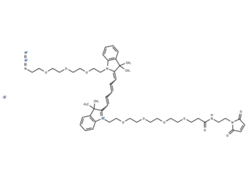 N-(azide-PEG3)-N'-(Mal-PEG4)-Cy5