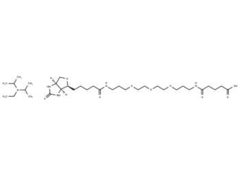 Biotinyl-NH-PEG3-C3-amido-C3-COOH (DIPEA)