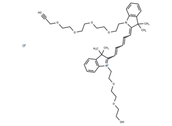 N-PEG3-N'-(propargyl-PEG4)-Cy5