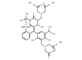 Sodium 2,2',2'',2'''-((((1,1-dioxido-3H-benzo[c][1,2]oxathiole-3,3-diyl)bis(6-hydroxy-5-isopropyl-2-methyl-3,1-phenylene))bis(methylene))bis(azanetriyl))tetraacetate