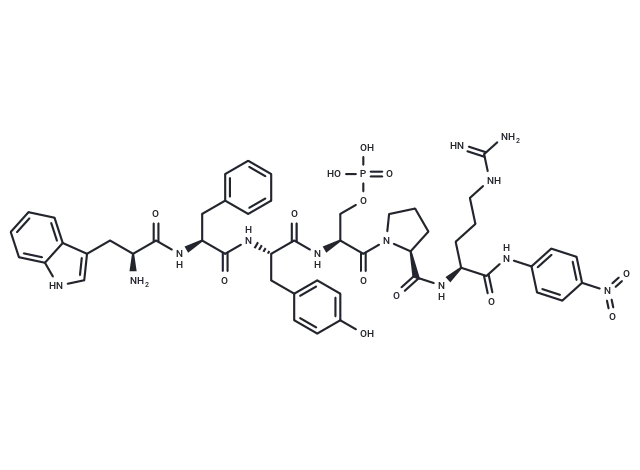 H-Trp-Phe-Tyr-Ser(PO3H2)-Pro-Arg-pNA