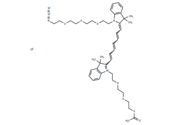 N-(Ac-PEG3)-N'-(azide-PEG3)-Cy7 chloride