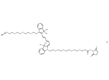 N-(Azide-PEG3)-N'-(PEG4-NHS ester)-Cy5