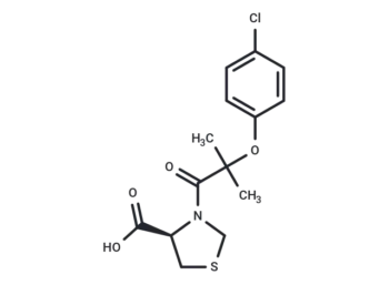 (4R)-3-[2-(4-chlorophenoxy)-2-methylpropanoyl]-1,3-thiazolidine-4-carboxylic acid