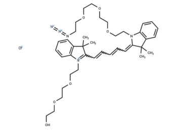N-PEG3-N'-(azide-PEG3)-Cy5