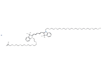 N-(m-PEG9)-N'-(PEG5-acid)-Cy5