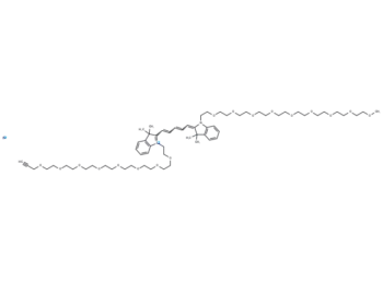 N-(m-PEG9)-N'-(propargyl-PEG8)-Cy5