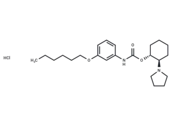 [(1S,2S)-2-pyrrolidin-1-ium-1-ylcyclohexyl] N-(3-hexoxyphenyl)carbamate,chloride