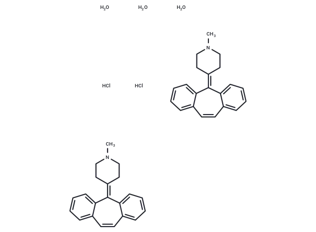 Cyproheptadine hydrochloride sesquihydrate
