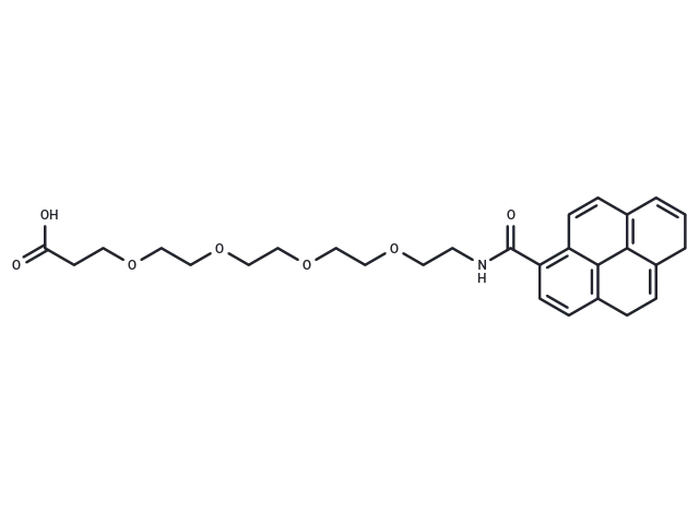 Pyrene-amido-PEG4-CH2CH2COOH Pyrene-amido-PEG4-CH2CH2COOH