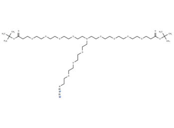 N-(Azido-PEG3)-N-bis(PEG4-Boc)