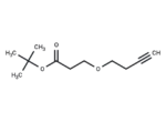 Alkyne-ethyl-PEG1-Boc