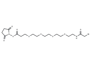 Bromoacetamido-PEG4-NHS ester