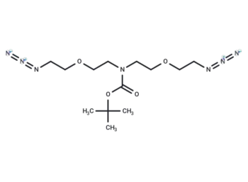 N-Boc-N-bis(C2-PEG1-azide)