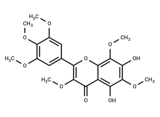 5 5,7-Dihydroxy 3,3',4',5',6,8-hexamethoxyflavone