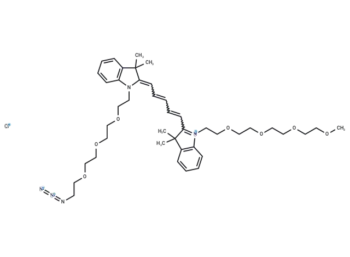 N-(m-PEG4)-N'-(azide-PEG3)-Cy5