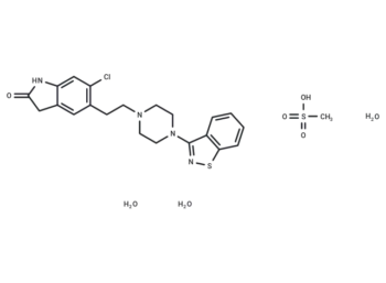 Ziprasidone mesylate trihydrate