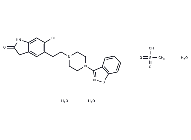 Ziprasidone mesylate trihydrate