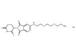 Thalidomide-5-NH-PEG2-NH2 hydrochloride 1 Thalidomide-5-NH-PEG2-NH2 hydrochloride