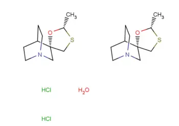 (+)-Cevimeline hydrochloride hemihydrate
