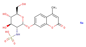 4-Methylumbelliferyl 2-sulfamino-2-deoxy-α-D-Glucopyranoside (sodium salt)