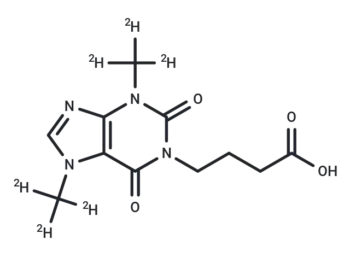 1-[3-carboxypropyl]-3,7-dimethylxanthine-d6