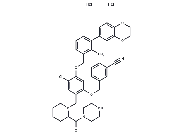 BMS-1166-N-piperidine-CO-N-piperazine dihydrochloride