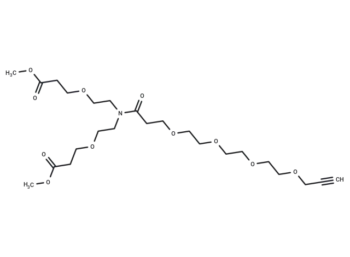 N-(Propargyl-PEG4-carbonyl)-N-bis(PEG1-methyl ester)