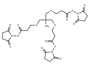 m-C-tri(CH2-PEG1-NHS ester)