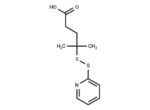 4-Methyl-4-(pyridin-2-yldisulfanyl)pentanoic acid