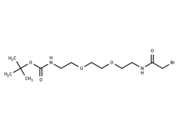 Bromoacetamido-C2-PEG2-NH-Boc