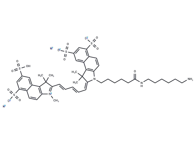 Sulfo-Cyanine5.5 amine potassium