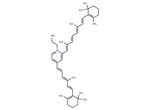 Pyridinium bisretinoid A2E