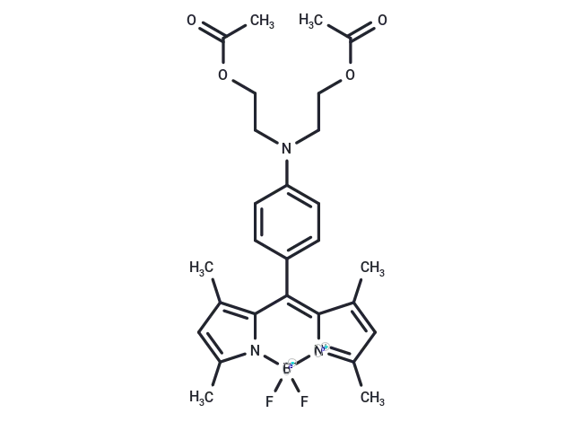 10-(4-(Bis(2-acetoxyethyl)amino)phenyl)-BODIPY 505/515