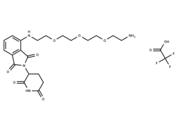 Pomalidomide-PEG3-C2-NH2 (TFA)