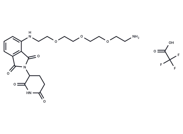 Pomalidomide-PEG3-C2-NH2 (TFA)