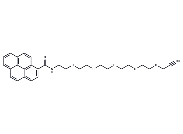 Pyrene-PEG5-propargyl Pyrene-PEG5-propargyl