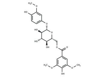 4-Hydroxy-3-methoxyphenol 1-O-(6-O-syringoyl)glucoside