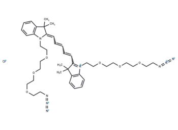 N,N'-bis-(azide-PEG3)-Cy5