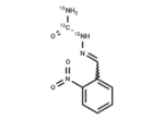 2-Nitrobenzaldehyde semicarbazone 13C