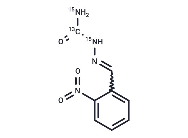 2-Nitrobenzaldehyde semicarbazone 13C