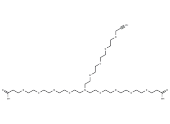 N-(Propargyl-PEG4)-N-bis(PEG4-acid)
