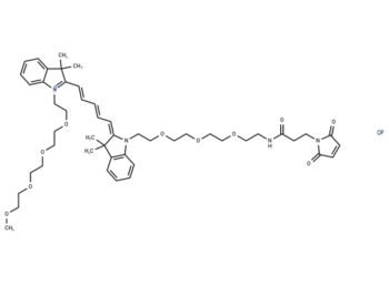 N-(m-PEG4)-N'-(PEG3-Mal)-Cy5